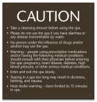 Montana Spa Rules Sign