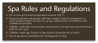 Montgomery County, Alabama Spa Rules Sign
