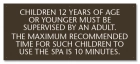 Nevada Children Under 12 Spa Rules Sign