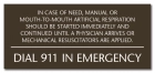 Nevada Dial 911 In Emergency Sign