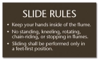 New York City White-Water Slide Rules Sign