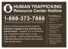 New York Human Trafficking Notice Sign