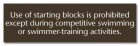 New York Starting/Diving Blocks Pool Sign