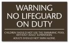 North Carolina No Lifeguard On Duty Sign