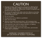 North Carolina Spa Rules Sign