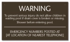 North Carolina Wading Pool Rules Sign
