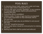 Oklahoma Pool Rules Sign