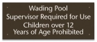 Oklahoma Wading Pool Rules Sign