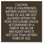 Ontario Canada Unsupervised Pool 2 Sign