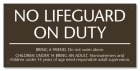Oregon No Lifeguard On Duty Sign