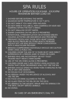 Oregon Spa Rules Sign