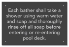 Province Pool Rules Sign - Ontario Compliant: Canada