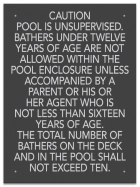 Province Pool Rules Sign - Ontario Compliant: Canada