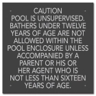 Province Pool Rules Sign - Ontario Compliant: Canada