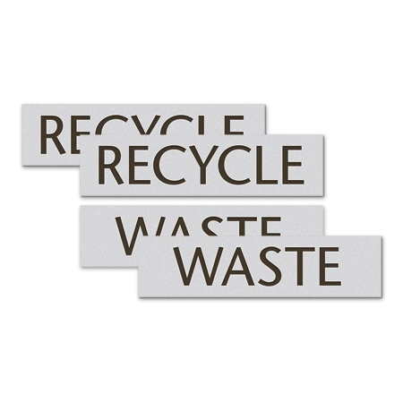 Recycle & Waste - Identification Signs: Set of 4