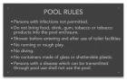 South Dakota Pool Rules Sign