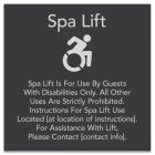 Spa Lift Rules w/ Dynamic ISA Symbol - Large