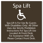 Spa Lift Rules w/ ISA Symbol
