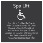 Spa Lift - Rules With Symbol
