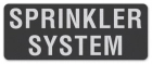 Sprinkler System Label