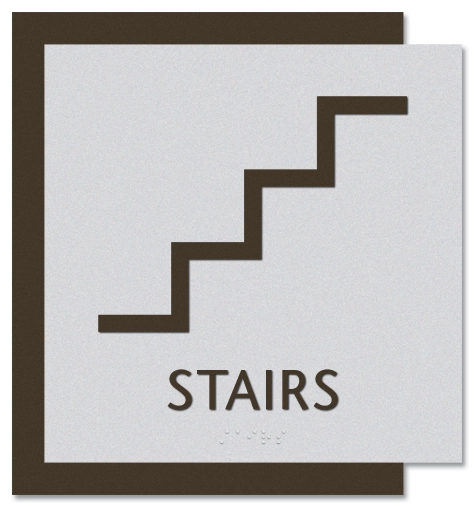 Stairs Sign w/ Symbol