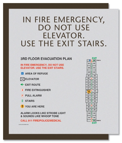 Standard Elevator Evacuation Plans - NYC Compliant