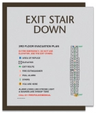 Standard Stairway Evacuation Plans - CA Compliant