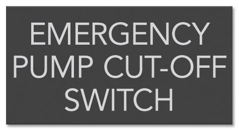 State Pool Sign - Emergency Pump Cut-Off... - Virginia Compliant