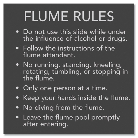 State Pool Sign - Flume Rules - Minnesota Compliant