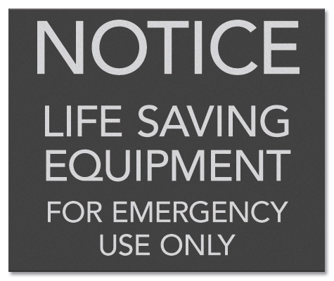 State Pool Sign - Life Saving Equipment - Illinois Compliant
