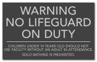 State Pool Sign - No Lifeguard - Nevada Compliant