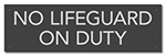 State Pool Sign - No Lifeguard on Duty - Montana Compliant