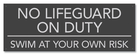 State Pool Sign - No Lifeguard - South Carolina Compliant