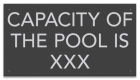 State Pool Sign - Pool Capacity - Montana Compliant