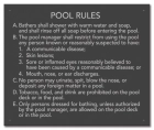 State Pool Sign - Pool Rules - Alaska Compliant