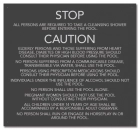 State Pool Sign - Pool Rules and Regulations - Mobile, AL Compliant