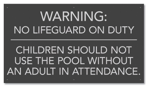 State Pool Sign - Pool Rules - Arkansas Complaint