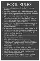 State Pool Sign - Pool Rules - Arkansas Compliant