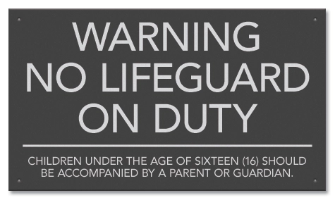 State Pool Sign - Pool Rules - Delaware Compliant