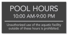 State Pool Sign - Pool Rules - Delaware Compliant