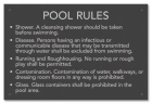 State Pool Sign - Pool Rules - Idaho Compliant