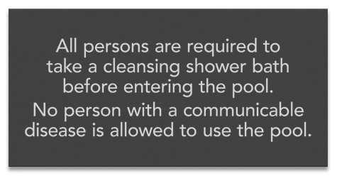 State Pool Sign - Pool Rules - Massachusetts Compliant