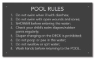 State Pool Sign - Pool Rules - Mississippi