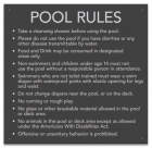 State Pool Sign - Pool Rules - Montana Compliant