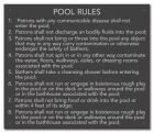 State Pool Sign - Pool Rules - New Hampshire