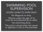 State Pool Sign - Pool Rules - New Jersey Compliant