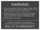 State Pool Sign - Pool Rules - New York Compliant
