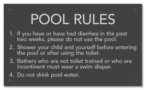 State Pool Sign - Pool Rules - Virginia Compliant