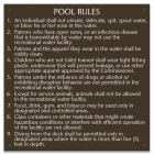 State Pool Sign - Pool Rules - West Virginia Compliant