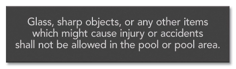 State Pool Sign - Sharp Objects - Tennessee Compliant